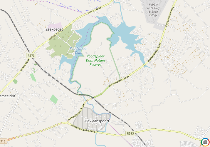 Map location of Roodeplaat